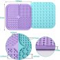 Licking Mat for Dogs & Cats 2 Pack with Suction Cups, Dog Peanut Butter Lick Pad