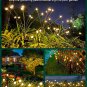 Solar Garden Lights - Firefly 4 Pack 12 LED, Sway by Wind, Waterproof Decorative