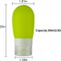 TSA Approved 2.82Oz Silicone Toiletry Travel Size Squeeze Bottles (3Pack)