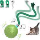 Interactive Cat Ball Toy,Motion Activated Automatic Moving Ball Toy with Long Ta