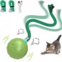 Interactive Cat Ball Toy,Motion Activated Automatic Moving Ball Toy with Long Ta