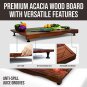 30 Inches Noodle Board Stove Cover & Cutting Board - Large Acacia Wood Chopping
