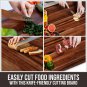 30 Inches Noodle Board Stove Cover & Cutting Board - Large Acacia Wood Chopping