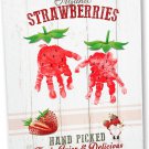 Strawberry Baby Shower Handprint Hand Artcraft for Girl Kids Baby Toddler, Farm