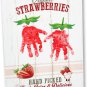 Strawberry Baby Shower Handprint Hand Artcraft for Girl Kids Baby Toddler, Farm