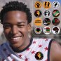 24 Pcs Juneteenth Pin Buttons-Juneteenth Celebrate Freedom Pinback Buttons-Round