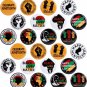 24 Pcs Juneteenth Pin Buttons-Juneteenth Celebrate Freedom Pinback Buttons-Round