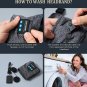 Sleep Headphones Adjustable, Wireless Sleep Earbuds, Ear Muffs for Sleeping Blue