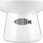 Cat Raised Food/Water Bowl for Elder Big Cats, Non-Skid 4.8X6.4In Premium Cerami