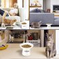 Cat Raised Food/Water Bowl for Elder Big Cats, Non-Skid 4.8X6.4In Premium Cerami