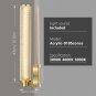 Bathroom Lights,Acrylic Crystal Scale Texture Vanity Lights,High-End Mid Century