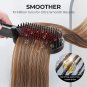 2023 Upgraded Hair Straightener Brush | Ionic plus Straightening Brush with Den