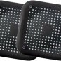Shower Drain Hair Catcher - Silicone Square Drain Cover for Shower or Kitchen Dr