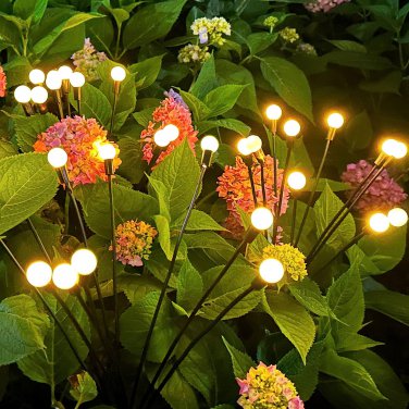 Solar Lights for Outside, 10 LED Solar Lights Outdoor Waterproof with 2 Lighting