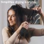 Le Volume 2-In-1 Titanium Brush Dryer Black | Hot Air Blow Dryer Brush in One wi