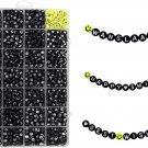 Wanglaap 1450Pcs Acrylic 4X7Mm round Beads Kits Alphabet Letters A-Z and White H