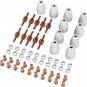 60Pcs PT-31 Extended Air Plasma Cutting Nozzle Electrode Consumables Fit CUT-40