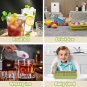 Ice Cube Tray with Lid and Bin, 64 Grids Ice Trays for Freezer with Bin, Silicon