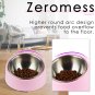 Mess Free 15° Slanted Bowl for Dogs and Cats, Tilted Angle Bulldog Bowl Dog Feed