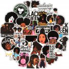100 Pieces Melanin Poppin Stickers Black Girl Pop Singer Computer Decal for Lapt