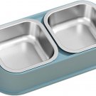 Cat Dog Bowls,Dog Tilted Water and Food Bowl, Raised Dog Bowl Stand for Cats and