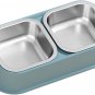 Cat Dog Bowls,Dog Tilted Water and Food Bowl, Raised Dog Bowl Stand for Cats and