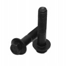 12Pcs M8X50Mm Flanged Hex Head Bolts， Flange Hexagon Screws, Half Thread, Alloy