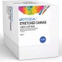 Stretched Canvas, 5X7" Inch Set of 10, Primed White - 100% Cotton Artist Canvas