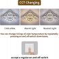 Modern Crystal LED Chandelier Lighting, 3-Colors 5 Rings Crystal Flush Mount Cei