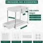Adjustable Height under Sink Organizers and Storage, 2 Tier Sliding Bathroom Bas