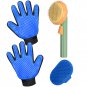 Cat Grooming Glove Brush,Self-Cleaning Slicker Pet Brush for Short and Long Hair