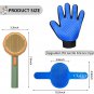 Cat Grooming Glove Brush,Self-Cleaning Slicker Pet Brush for Short and Long Hair