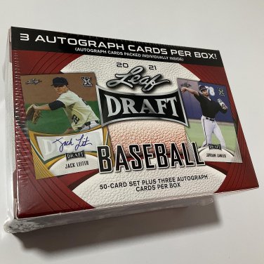 2021  Draft Baseball Hobby Blaster Box - 50 Card Set plus 3 Autograph Cards per