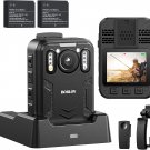 B4K2 128/256GB 4K Body Worn Camera with GPS, Two 3000Mah Batteries for 14-16Hour