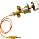 MCAMPAS 5/8"-18 UNF (3/8" Swivel Flare) Male Flare Gas Safety Control Valve Ther