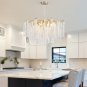Modern Gold Chandelier Light Fixture - D31.5 Luxury Crystal Chandelier Lighting,