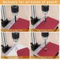 Leather Press Leather Hole Puncher Upgraded Hand Punching Machine with Prong Pun