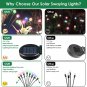 Solar Garden Lights, 2 Pack Solar Firefly Lights, New Upgraded Garden Lights Sol