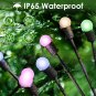 Solar Garden Lights, 2 Pack Solar Firefly Lights, New Upgraded Garden Lights Sol