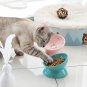Ceramic Raised Cat Bowls, Slanted Cat Dish Food or Water Bowls, Elevated Porcela