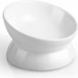 Elevated Cat Food Bowl, 5 Oz Ceramic Raised and Tilted Pet Water Bowl, anti Vomi