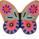 Fosiyaa Butterfly Shaped Bath Mat Colorful Cute Funny Bathroom Rugs Non Slip Ext