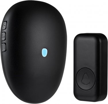 Wireless Doorbell, Waterproof Mini Door Bell Chime Kit Operating at 500Ft Range