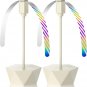2-PC Fly Fans for Tables, Indoor Outdoor Food Fan, Fly Fan with Flexible Goose-N