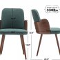 Mid Century Modern Dining Chairs,Upholstered Dining Chairs with Bentwood Backres
