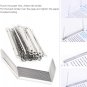 Prong Paper Fasteners, 50Pcs 80Mm File Fasteners 2-Hole Metal Prong Paper Fasten