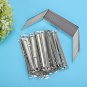 Prong Paper Fasteners, 50Pcs 80Mm File Fasteners 2-Hole Metal Prong Paper Fasten