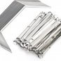 Prong Paper Fasteners, 50Pcs 80Mm File Fasteners 2-Hole Metal Prong Paper Fasten