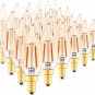 Candelabra Chandelier LED Light Bulb, Candle Flame Tip Decorative Dimmable Unfli