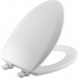 1500EC 390 Lift-Off Wood Elongated Toilet Seat, 1 Pack, Cotton White
